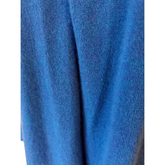 White + Warren Cobalt Blue Cashmere Cardigan Soft Large - Picture 5 of 10